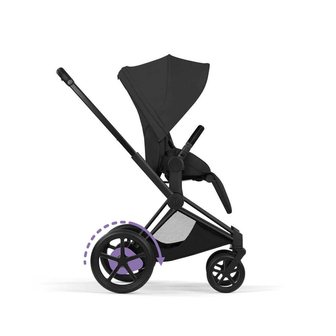 Cybex e-PRIAM Style Ultimate Bundle - Sepia Black & Matt Black Frame