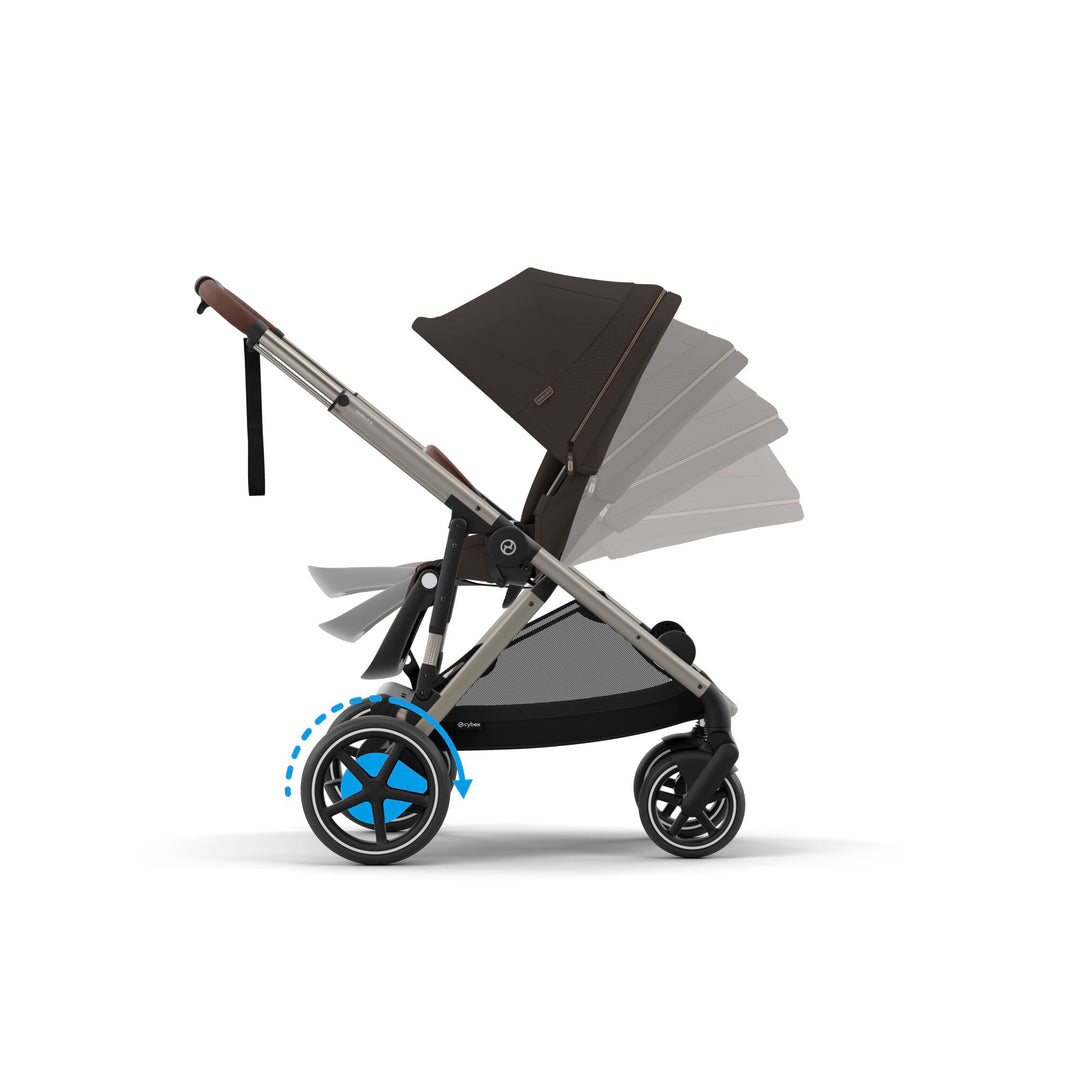 Cybex e-Gazelle S Essential Bundle - Chocolate Brown