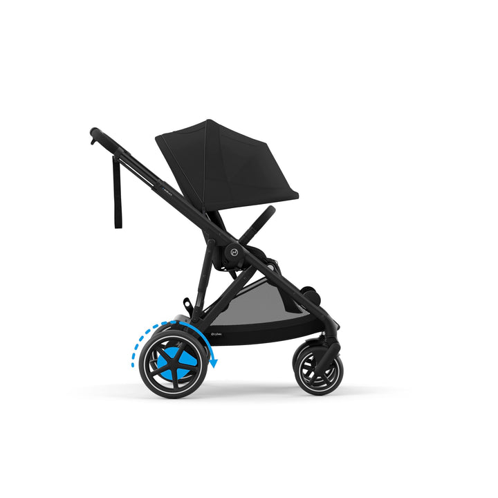 Cybex e-Gazelle S Double Pushchair - Moon Black