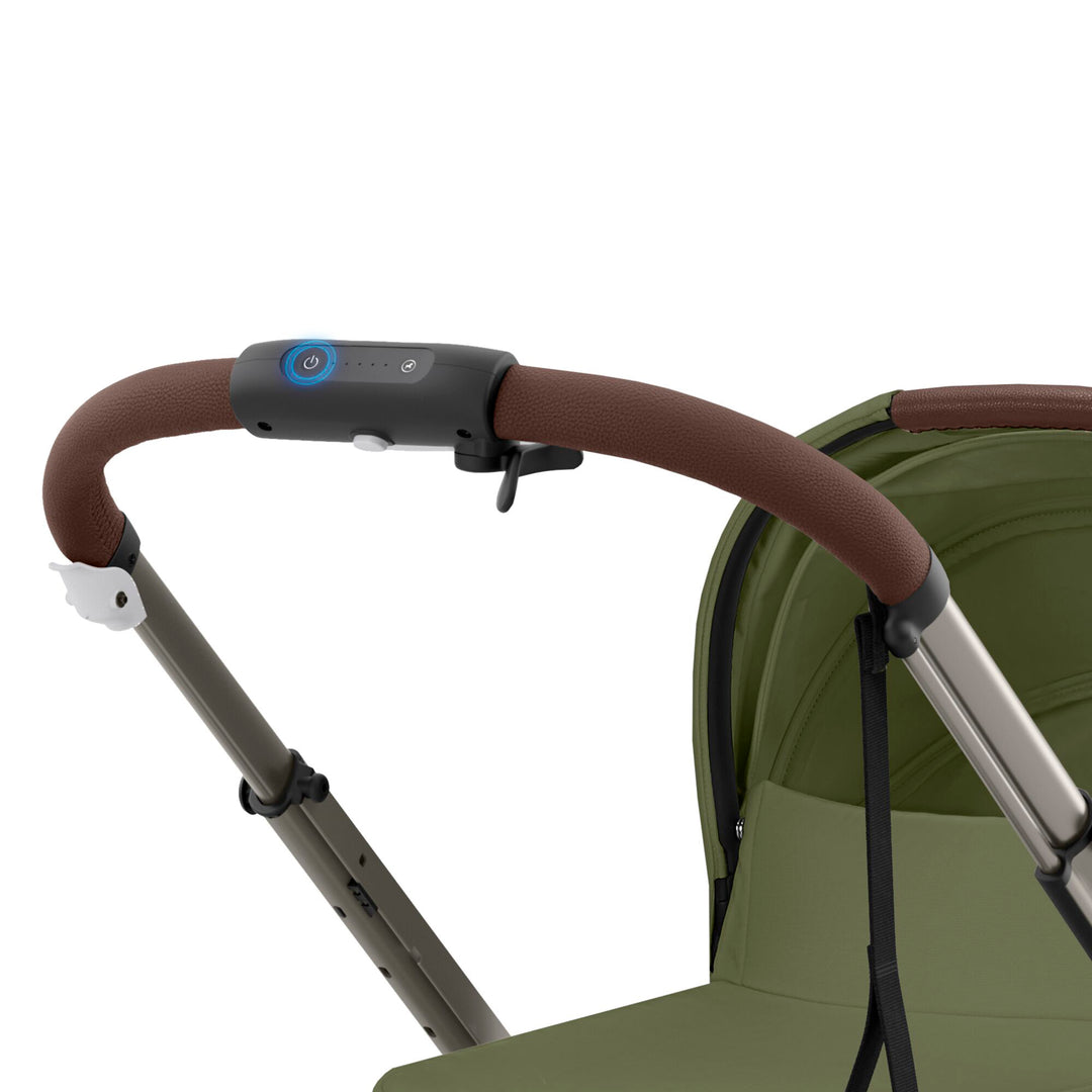 Cybex e-Gazelle S Twin Pushchair - Moss Green