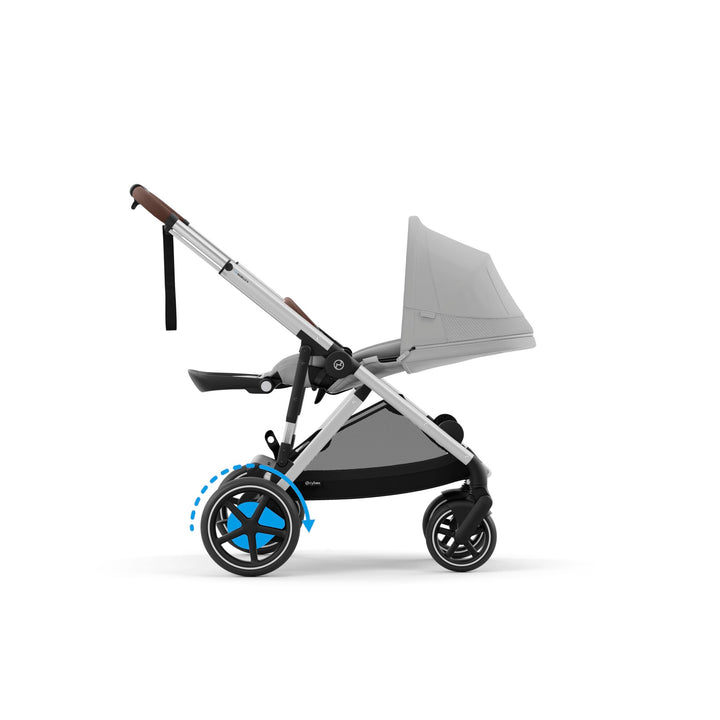 Cybex e-Gazelle S Twin Pushchair - Stone Grey