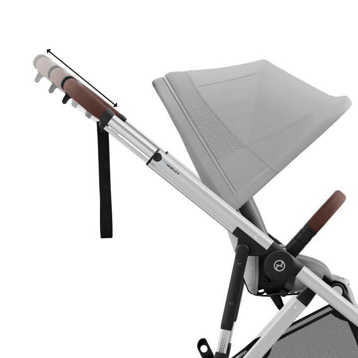 Cybex e-Gazelle S Twin Pushchair - Stone Grey