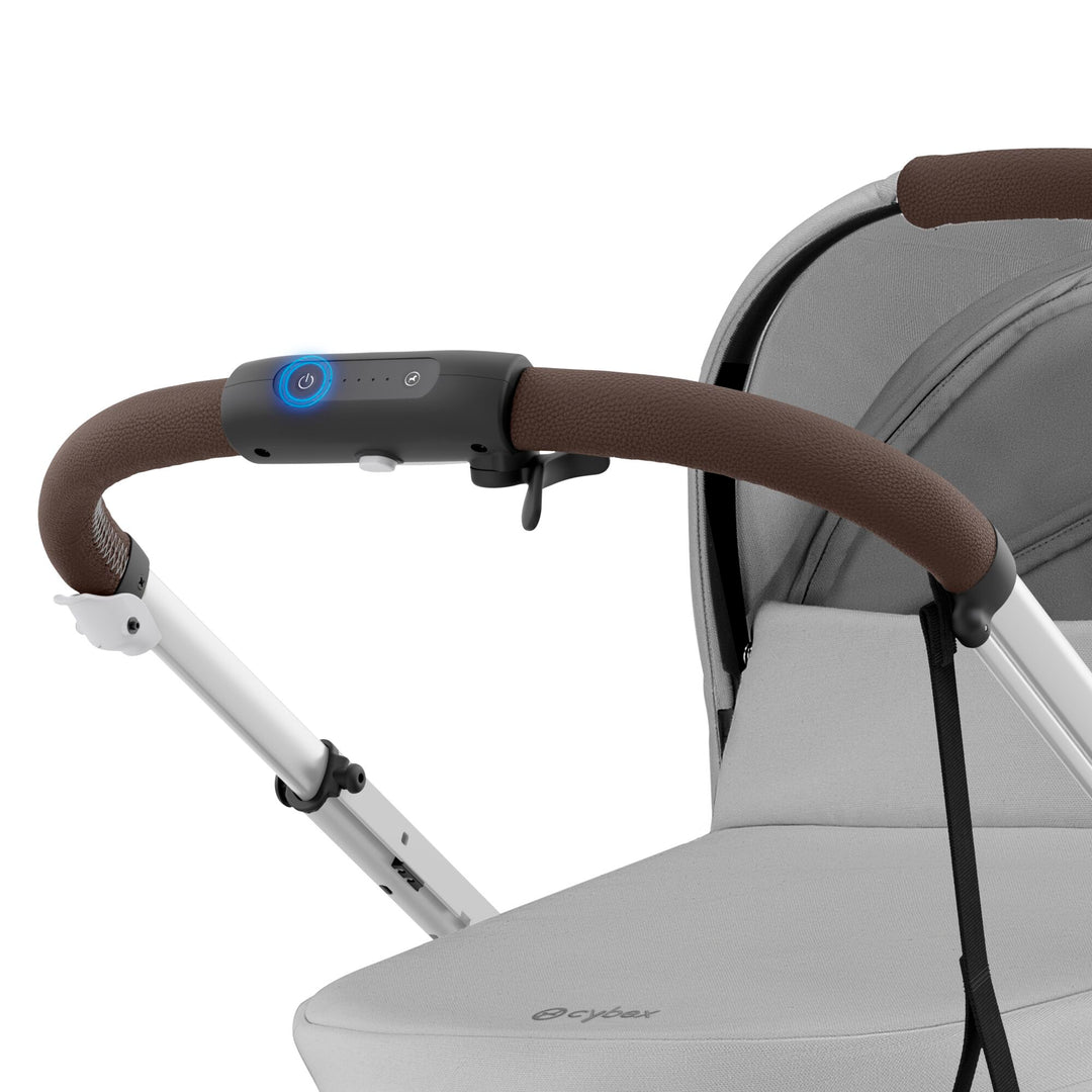 Cybex e-Gazelle S Twin Pushchair - Stone Grey