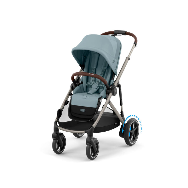 Cybex e-Gazelle S Twin Pushchair - Stormy Blue