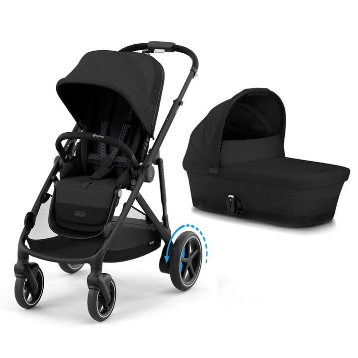 Cybex e-Gazelle S Pushchair- Moon Black