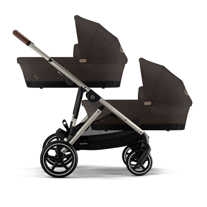 Cybex Gazelle S Twin (2 cots) Bundle - Chocolate Brown