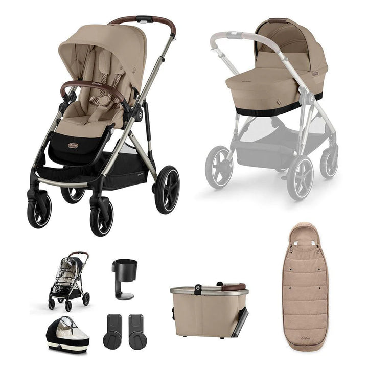 Cybex Gazelle S Essential Bundle - Almond Beige