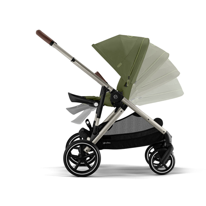 Cybex Gazelle S Double Pushchair- Moss Green