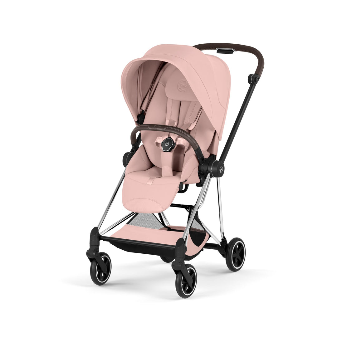 Cybex Mios Style Ultimate Bundle - Peach Pink & Chrome Brown Frame