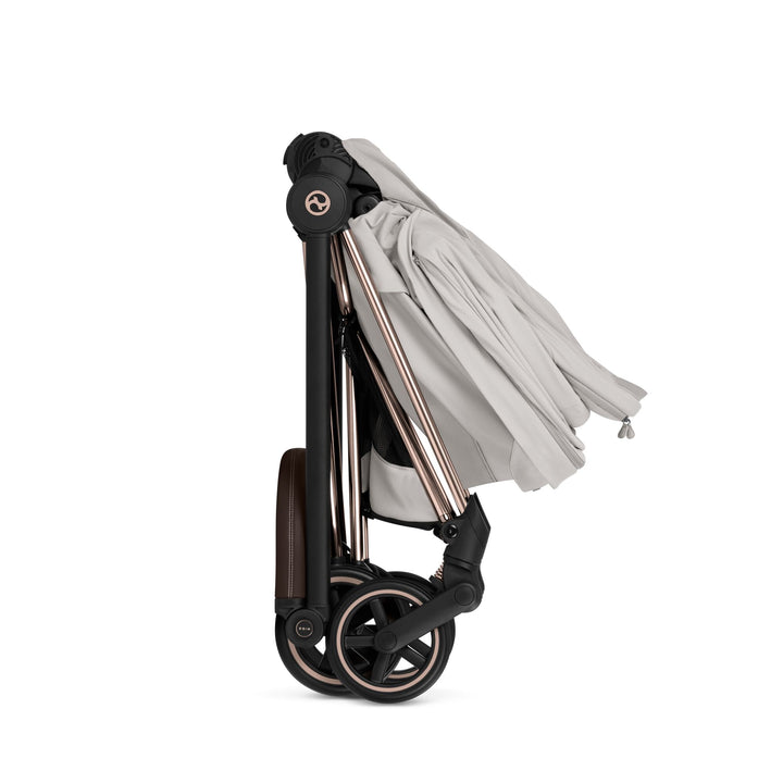 Cybex Mios Style Pushchair & Fold Cot Bundle - City Grey & Matt Black Frame