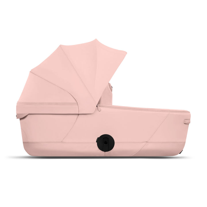 Cybex Mios Style Pushchair & Fold Cot Bundle - Peach Pink & Chrome Brown Frame