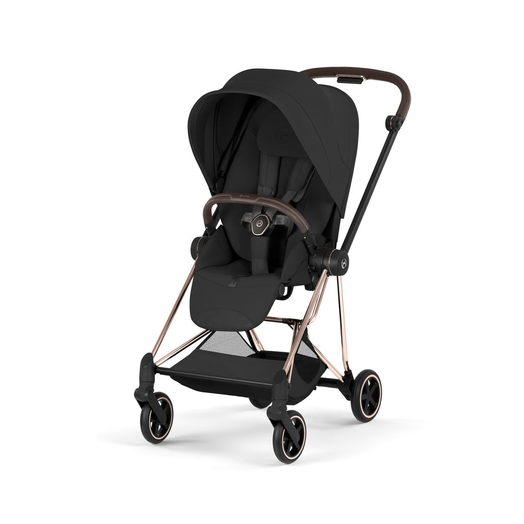 Cybex Mios Style Ultimate Accessory Bundle - Sepia Black & Rose Gold Frame