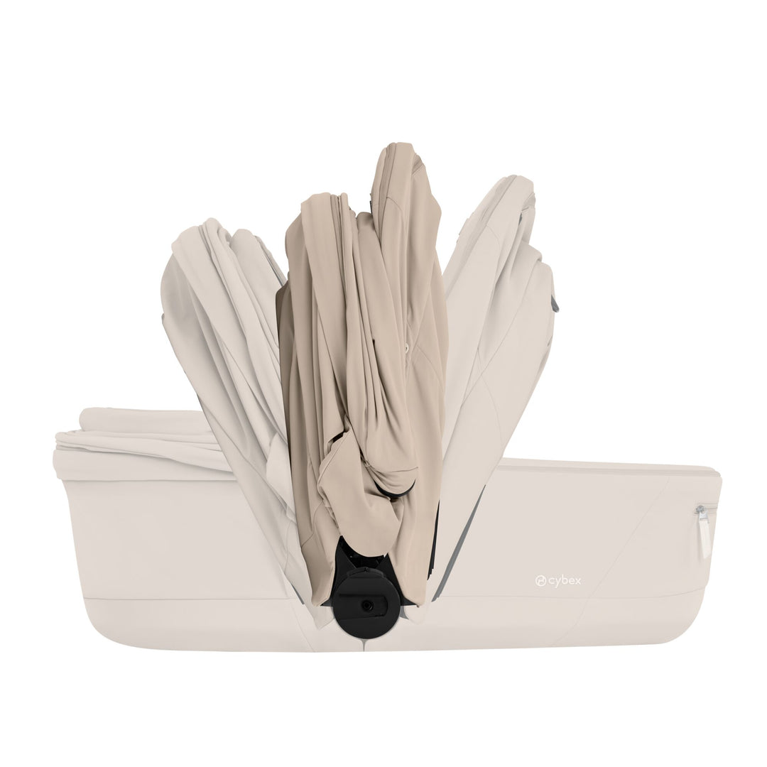 Cybex PRIAM Comfort Ultimate Accessory Bundle - Cozy Beige & Matt Black Frame
