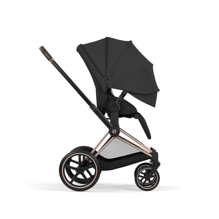 Cybex Priam Comfort Set  (Pushchair & Carrycot) - Sepia Black with Rose Gold Frame