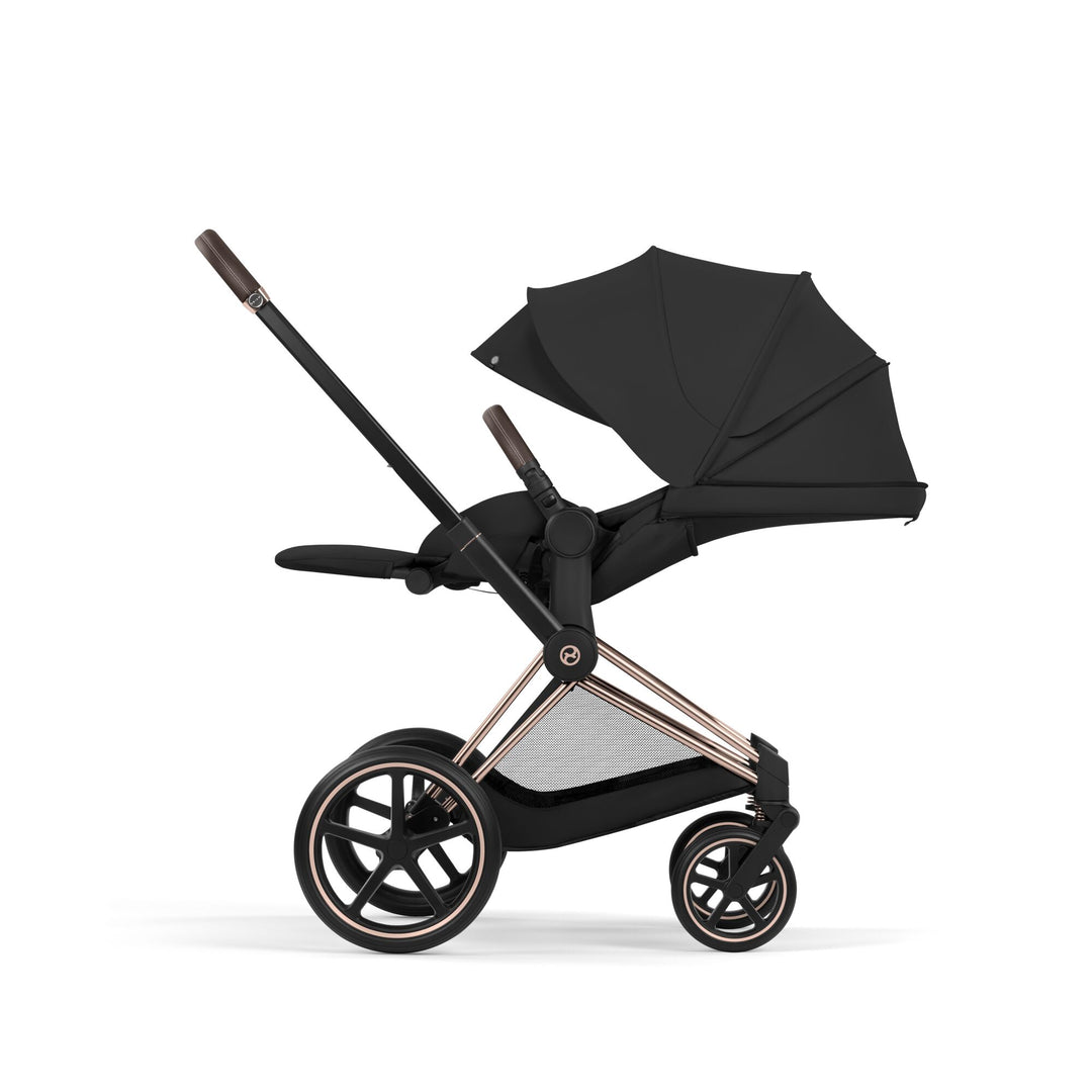 Cybex PRIAM Comfort Ultimate Bundle - Sepia Black & Rose Gold Frame