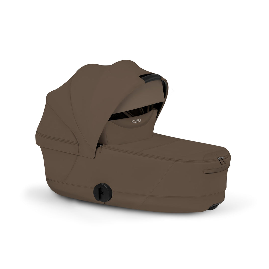 Cybex PRIAM Fold Cot Travel System Bundle - Style Coconut Brown & Matt Black Frame