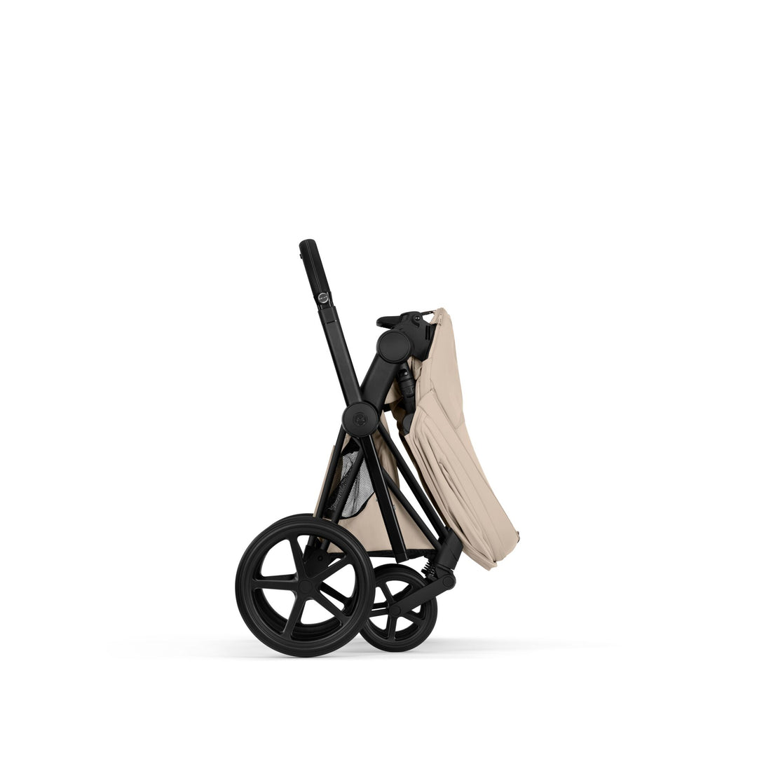 Cybex PRIAM Style Ultimate Accessory Bundle - Cozy Beige & Matt Black Frame