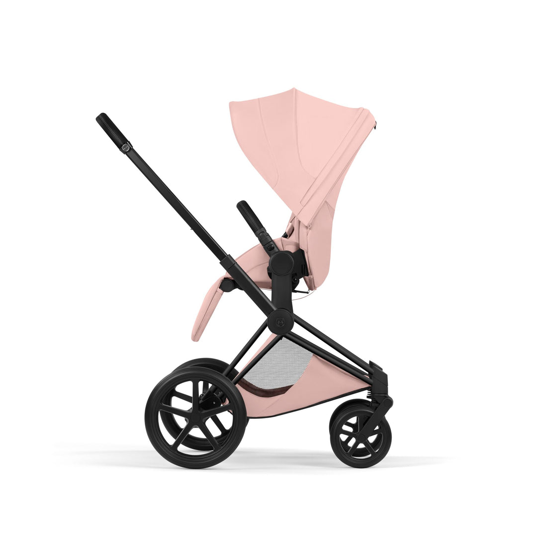 Cybex PRIAM Style Ultimate Bundle - Peach Pink & Matt Black Frame