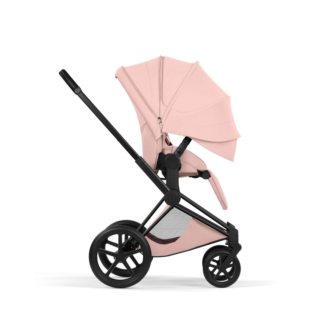 Cybex PRIAM Style Ultimate Bundle - Peach Pink & Matt Black Frame