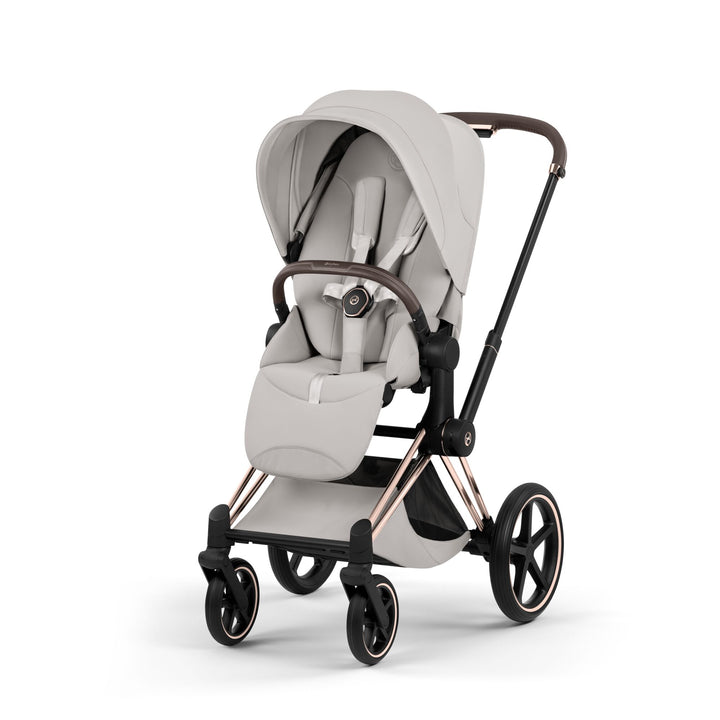Cybex PRIAM Style Ultimate Accessory Bundle - City Grey & Rose Gold Frame