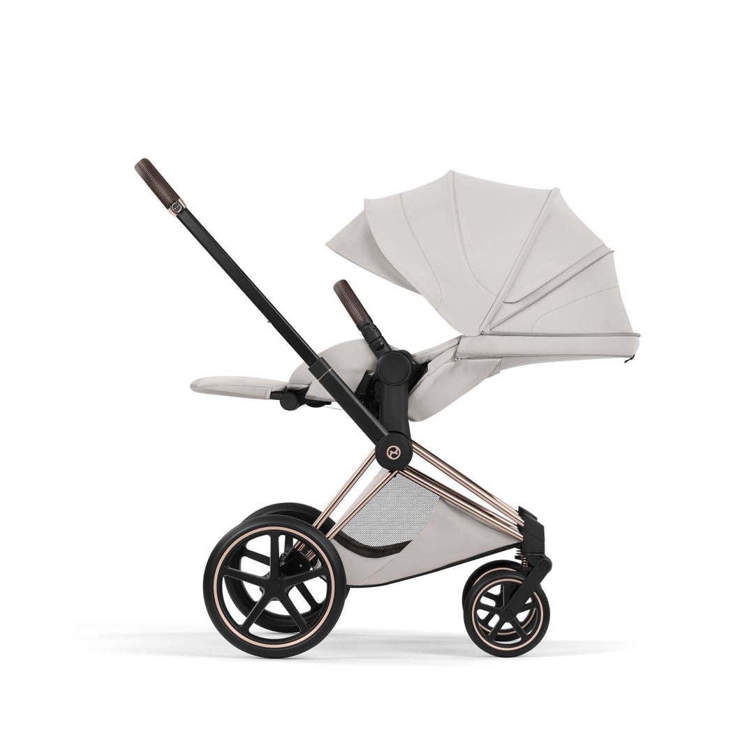 Cybex PRIAM Style Ultimate Accessory Bundle - City Grey & Rose Gold Frame