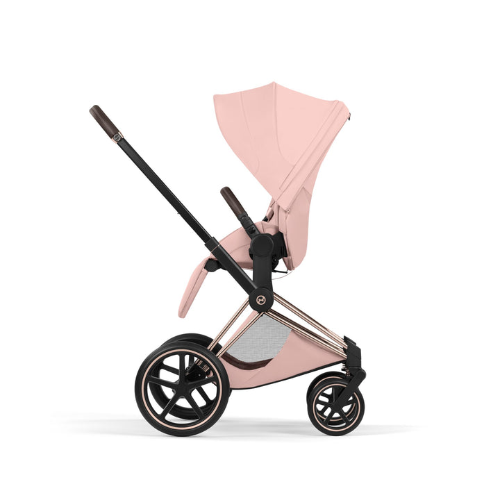 Cybex PRIAM Style Ultimate Accessory Bundle - Peach Pink & Rose Gold Frame