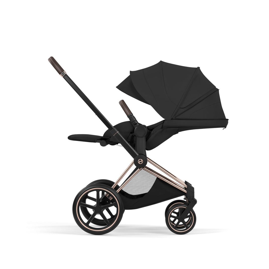 Cybex PRIAM Style Ultimate Bundle - Sepia Black & Rose Gold Frame