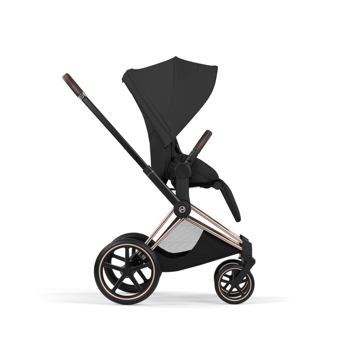 Cybex PRIAM Style Ultimate Accessory Bundle - Sepia Black & Rose Gold Frame
