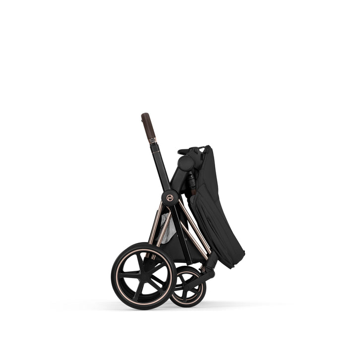 Cybex PRIAM Style Ultimate Accessory Bundle - Sepia Black & Rose Gold Frame