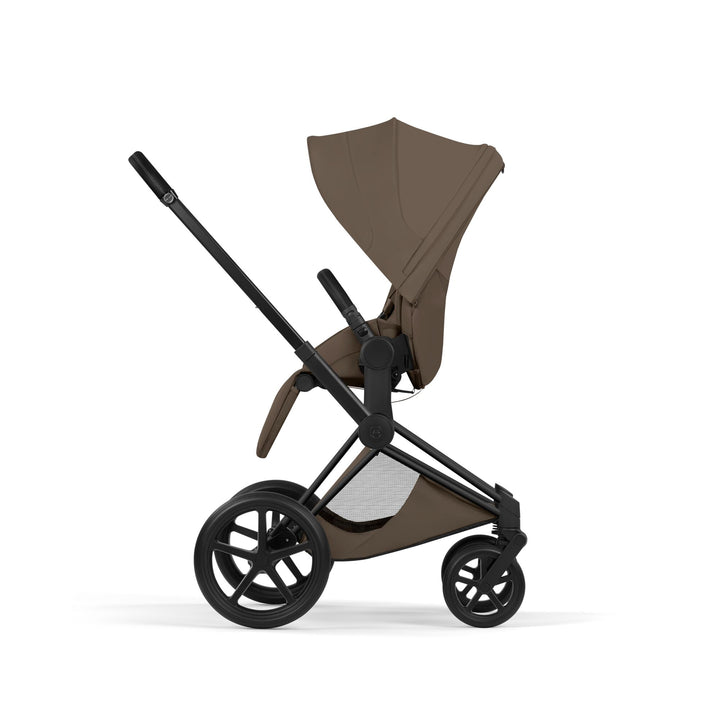 Cybex PRIAM Fold Cot Ultimate Travel System Bundle - Style Coconut Brown & Matt Black Frame