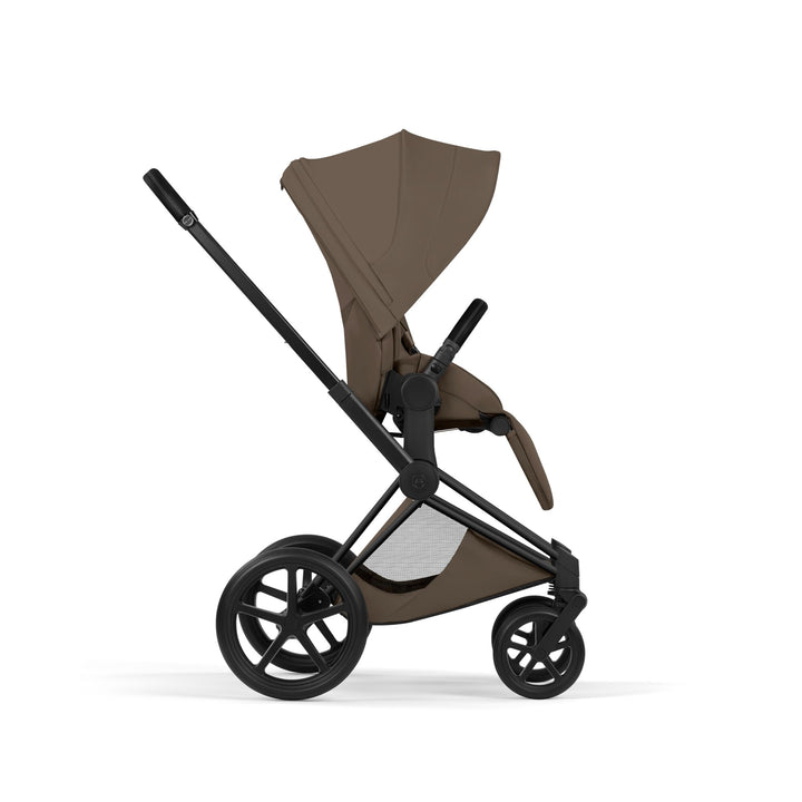 Cybex PRIAM Fold Cot Ultimate Travel System Bundle - Style Coconut Brown & Matt Black Frame
