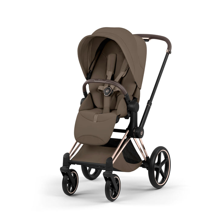 Cybex Priam Style Pushchair - Coconut Brown with Rose Gold Frame