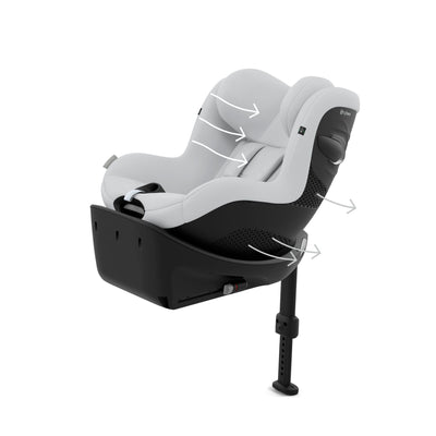 CYBEX Sirona Gi i-Size 360° Rotating ISOFIX Toddler Car Seat - Fog Grey