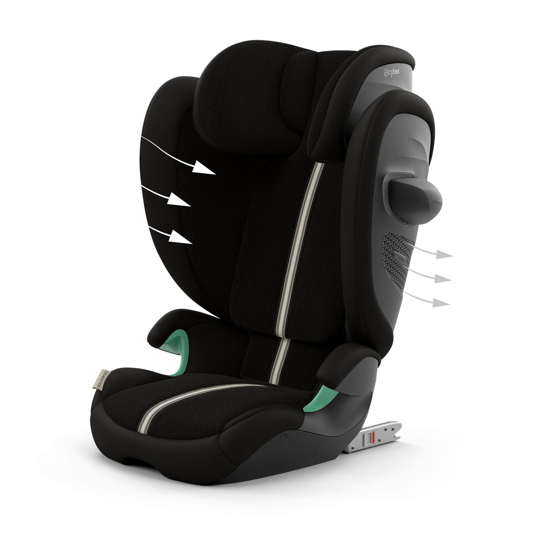 Cybex Solution G2 i-Size Plus Foldable Child Car Seat - Moon Black