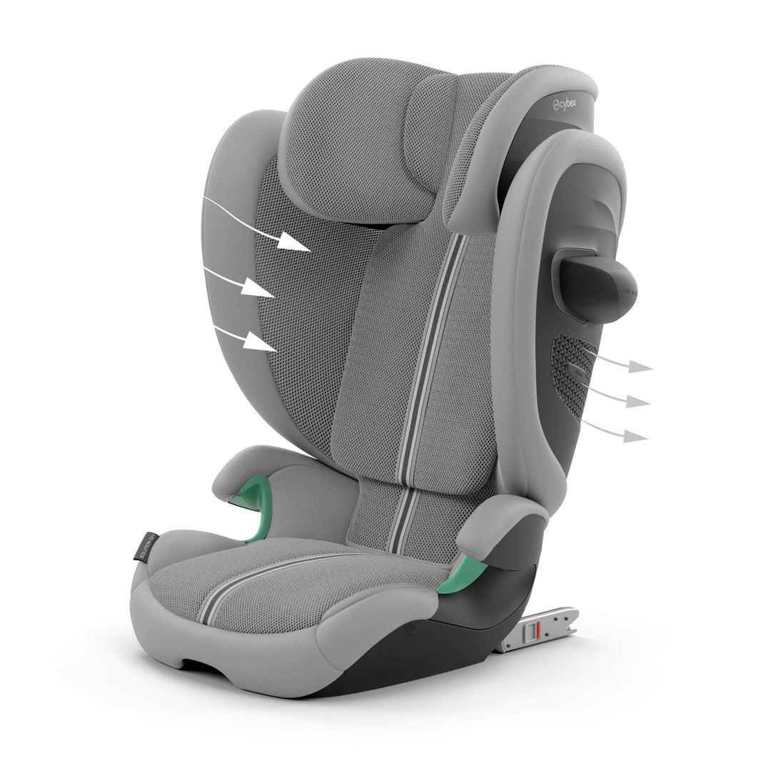 Cybex Solution G2 i-Size Plus Foldable Child Car Seat - Stone Grey
