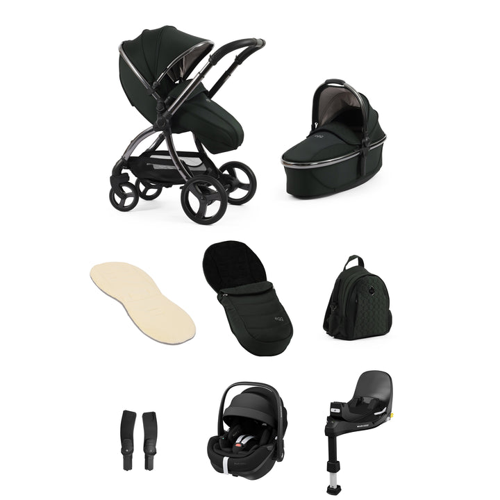 egg3 Maxi-Cosi Pebble 360 Pro Bundle - Black Olive