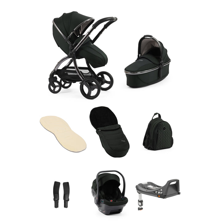 egg3 Stroller Luxury Bundle - Black Olive