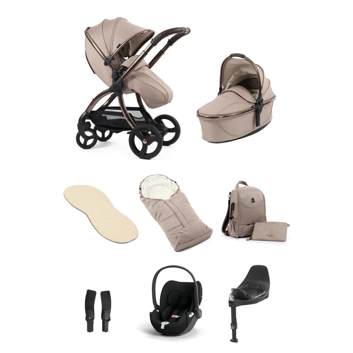 egg3 Cybex Cloud T Bundle - Special Edition Houndstooth Almond