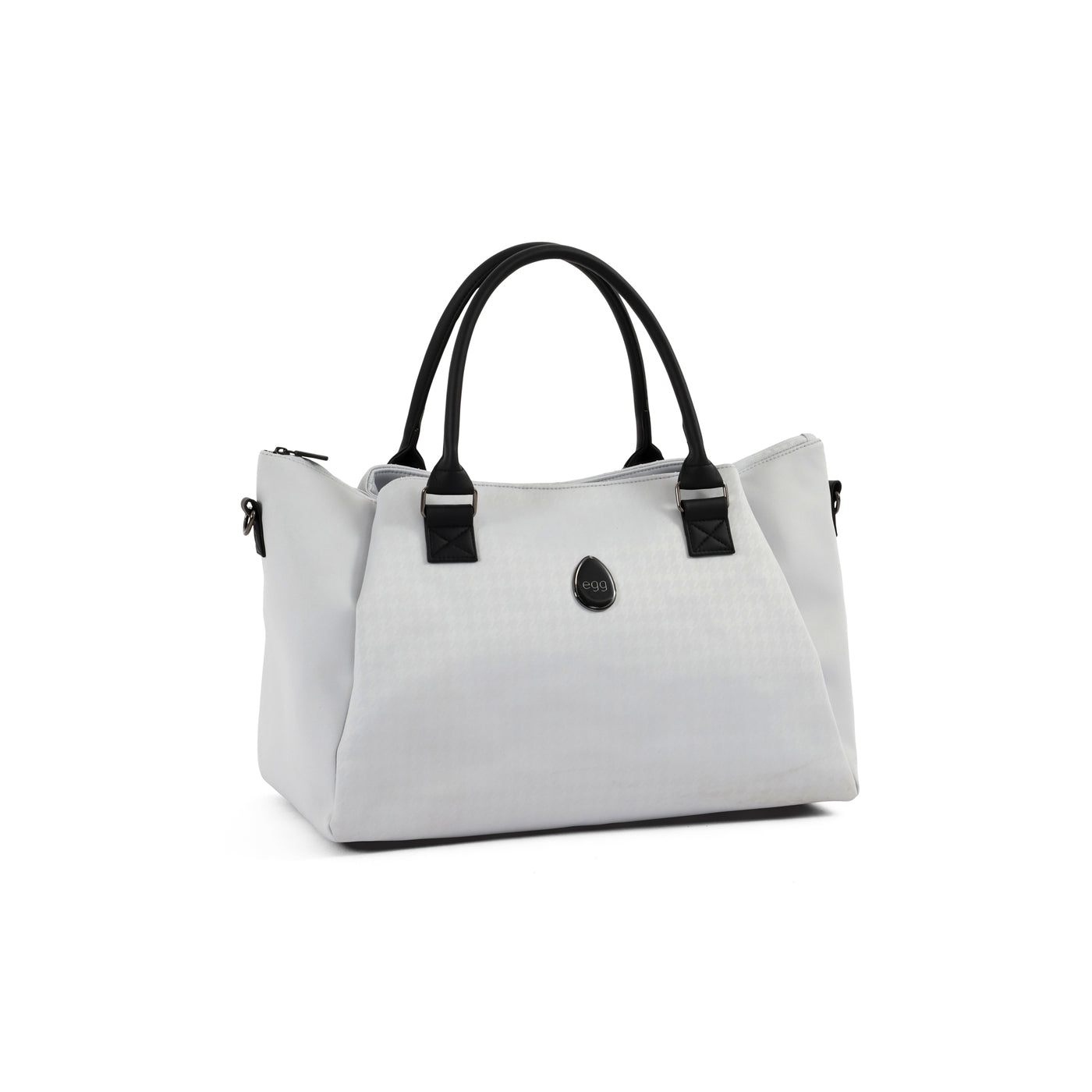 egg 3 Overnight Bag - Houndstooth Silver