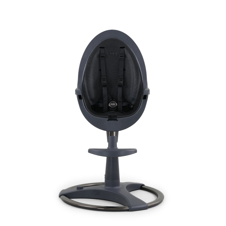 Egg Highchair - Grey with Black Seat Pad