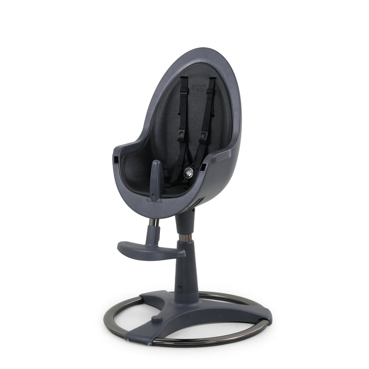Egg Highchair - Grey with Black Seat Pad