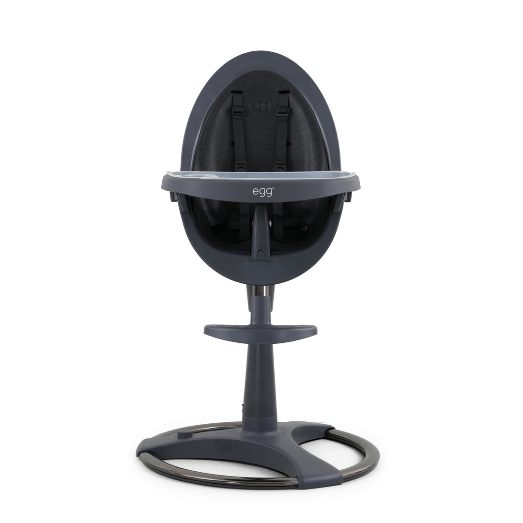 Egg Highchair - Grey with Black Seat Pad
