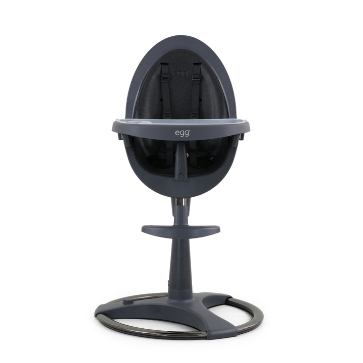 Egg Highchair - Grey with Black Seat Pad