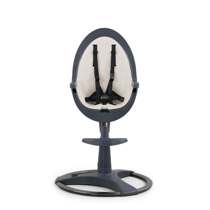 Egg Highchair - Grey with Cream Seat Pad