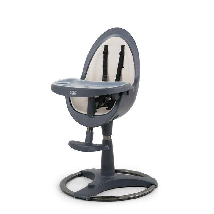 Egg Highchair - Grey with Cream Seat Pad