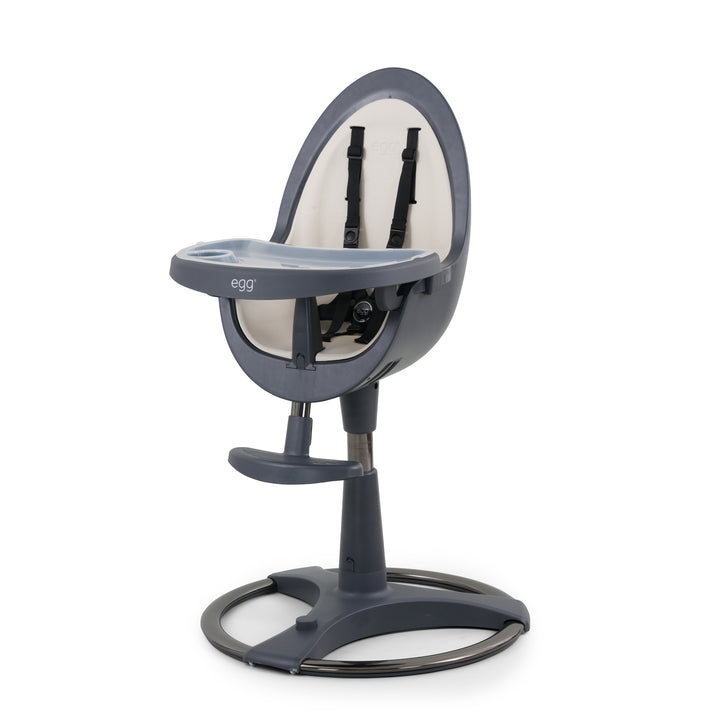 Egg Highchair - Grey with Cream Seat Pad