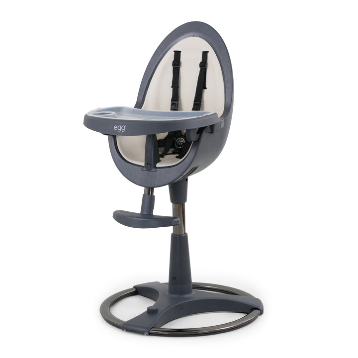 Egg Highchair - Grey with Cream Seat Pad
