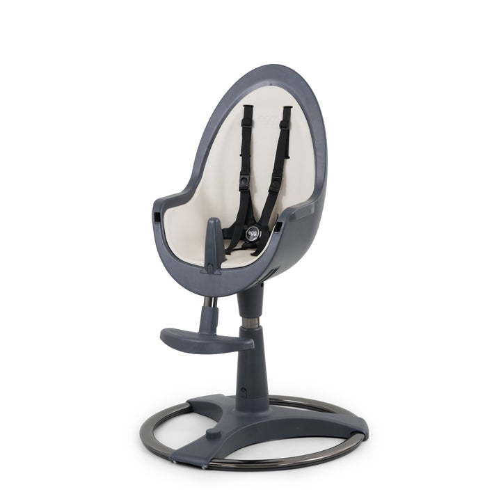 Egg Highchair - Grey with Cream Seat Pad