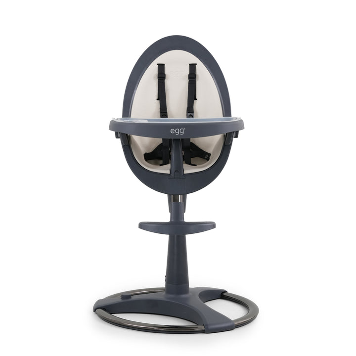 Egg Highchair - Grey with Cream Seat Pad