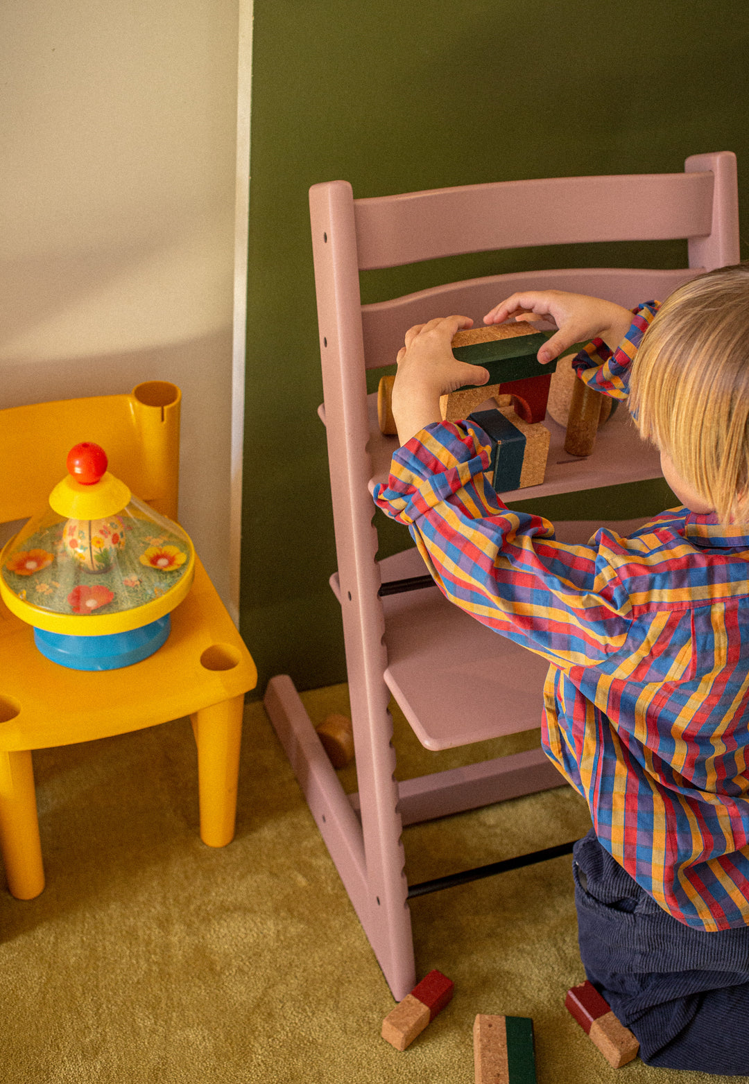 Tripp Trapp Newborn Bundle + Baby Set - Heather Mauve